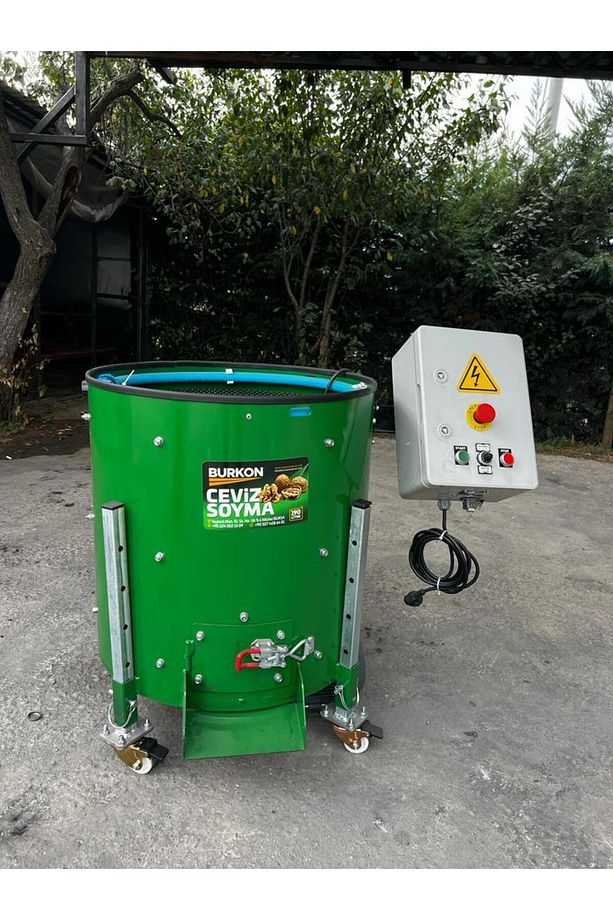 Burkon 190 Litre Rendeli Devir Ayarlı Ceviz Soyma Makinesi - 4
