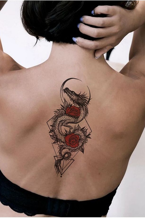 Gül Ve Ejderha Dövmesi - 2