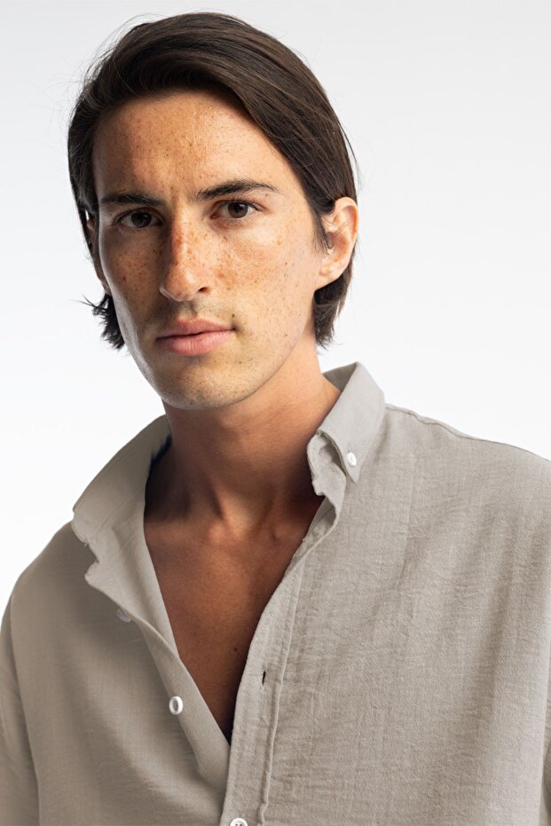 OVERSİZE DÖKÜMLÜ GÖMLEK - 2