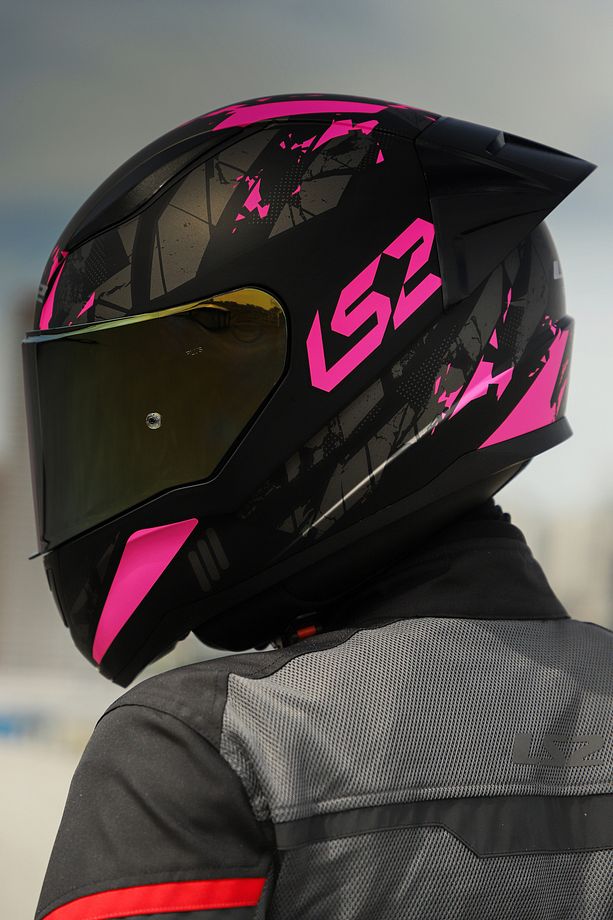 Rapıd 2 Race Palımnesıs Mat Siyah-pembe Kask - 5