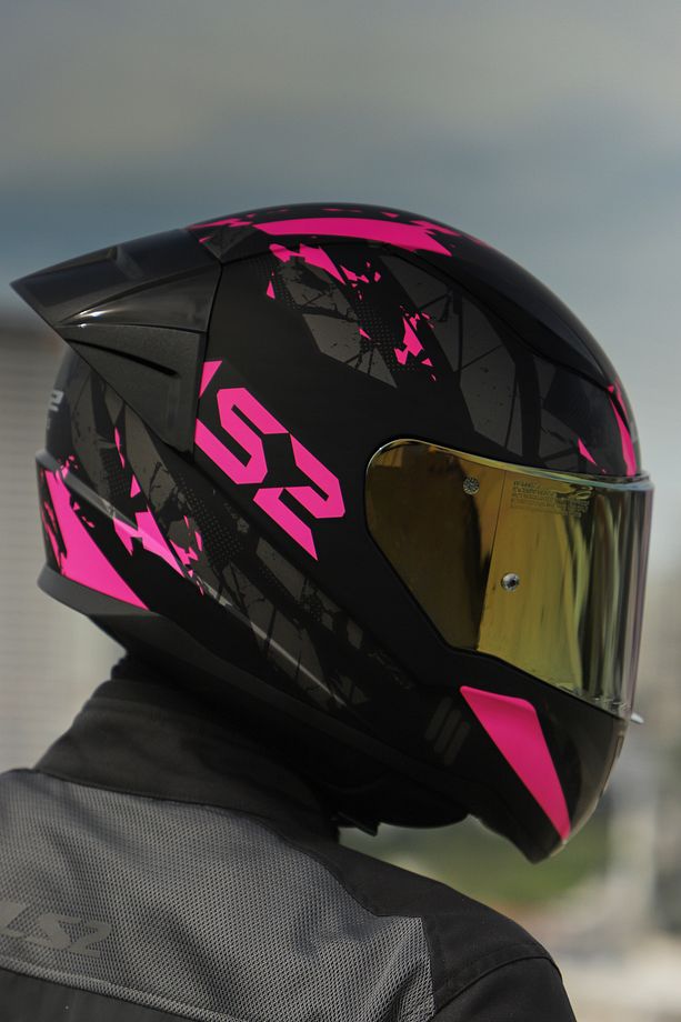 Rapıd 2 Race Palımnesıs Mat Siyah-pembe Kask - 6