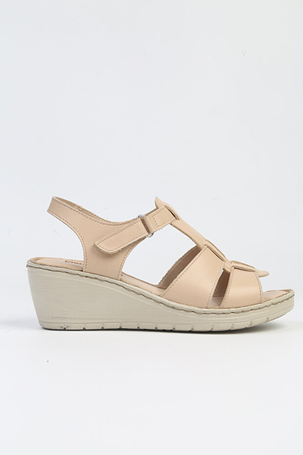 ® | Pc-5127-3013 Cream-Women's Wedge Heel Shoes
