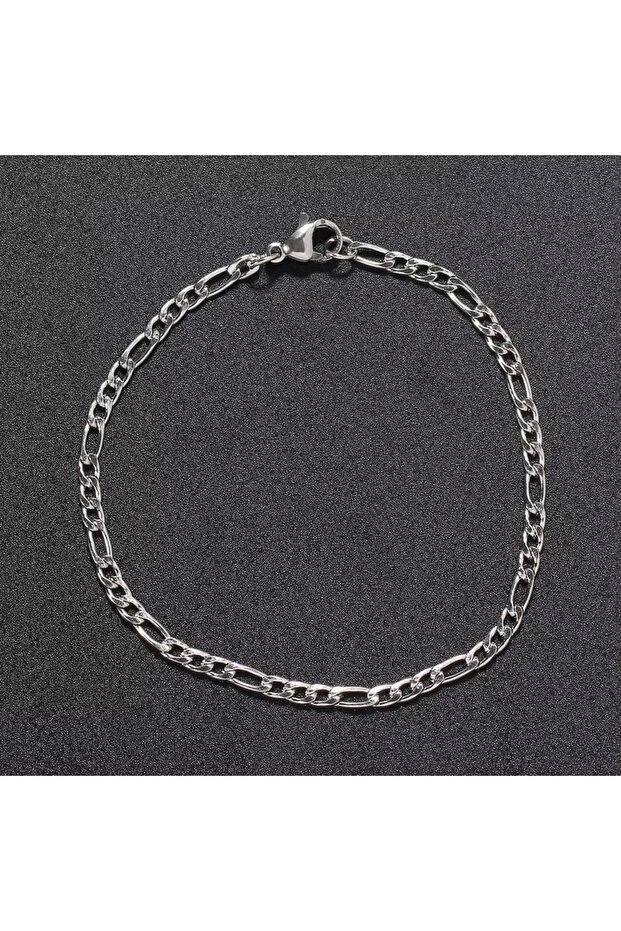 3-in-1 Steel ID Tag Men's Bracelet Chain
