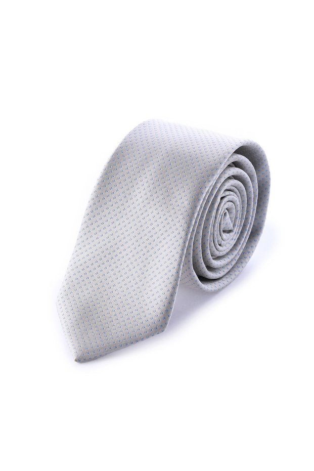 Classic Gray Patterned Micro Tie