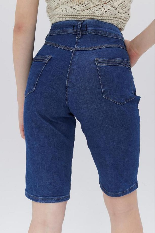 Kadın Normal Bel Regular Fit Jean Şort 2304715 - 7