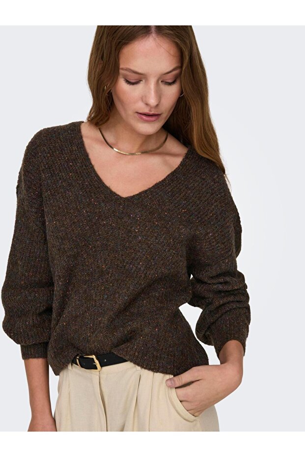 ONLVENEDA LS VNECK CC KNT - 8