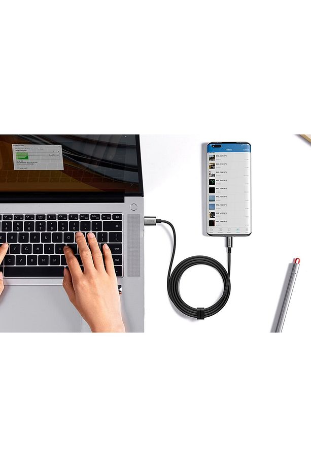 USB-A - USB-C (TYPE_C) Uyumlu Süper Hızlı 100 WATT 6 AMPER USB şarj ve data kablosu 1 m - 2