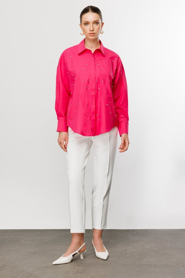 Taş Baskılı Gömlek - 4