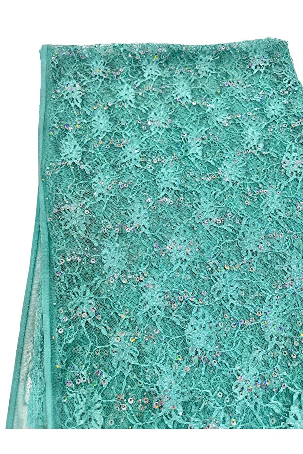 Green Sequined Ørme Fabric - Sequin 140 Cm - 4
