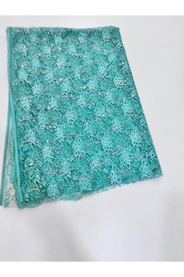 Green Sequined Ørme Fabric - Sequin 140 Cm - 5