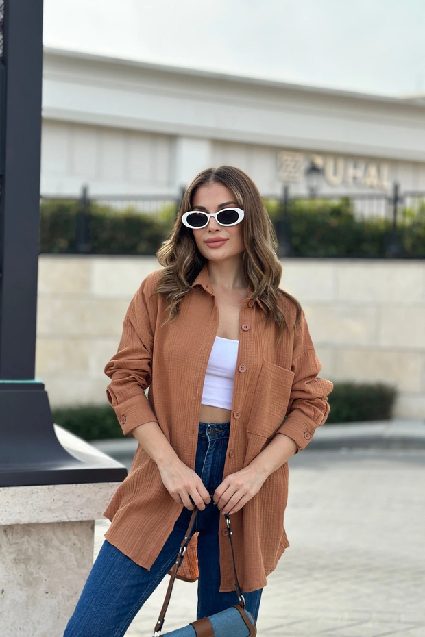 قميص بأكمام طويلة - قصة عادية - 3