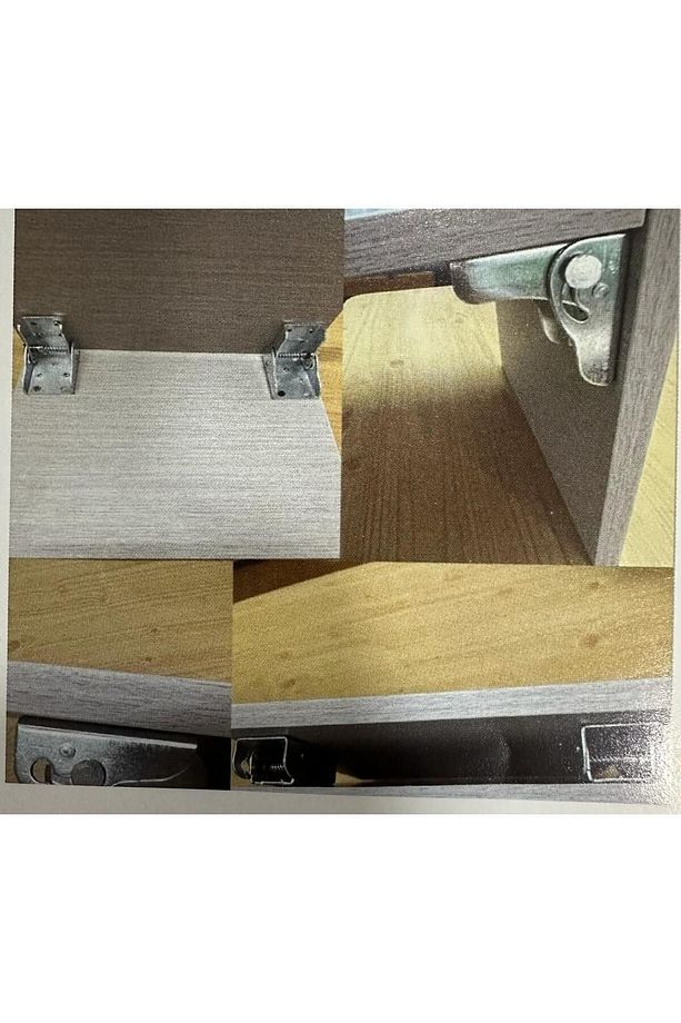 (2 ADET ) ÇOK AMAÇLI KATLANIR AYAK APARATI MASA - RAF AYAĞI APARATI 33,5mm x 61mm x 69mm x 39mm - 5