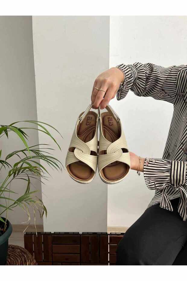 Full Orthopedic Gel Soft Puff Non-Slip Sole Outdoor Sandals Summer Shoes Heel Spur Compatible