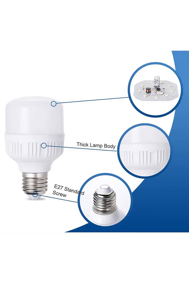 30 Watt Torch DOBLED Tasarruflu Ampul E 27 Duy Gün Işığı 1. Kalite - 4