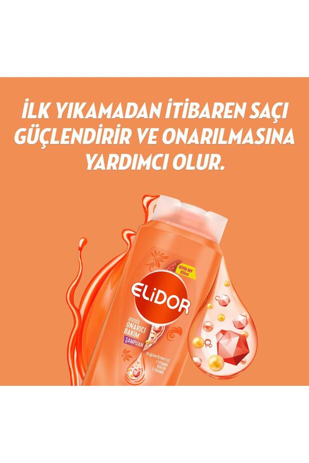 7 AL 6 ÖDE Elidor Superblend Onarıcı Şampuan 325 ml, Pamuk Hediyeli - 2
