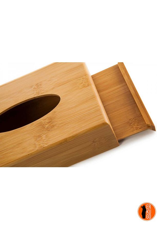 Bambu Peçetelik - Masaüstü Peçetelik, Bambu Kağıt Mendil Kutusu - 3