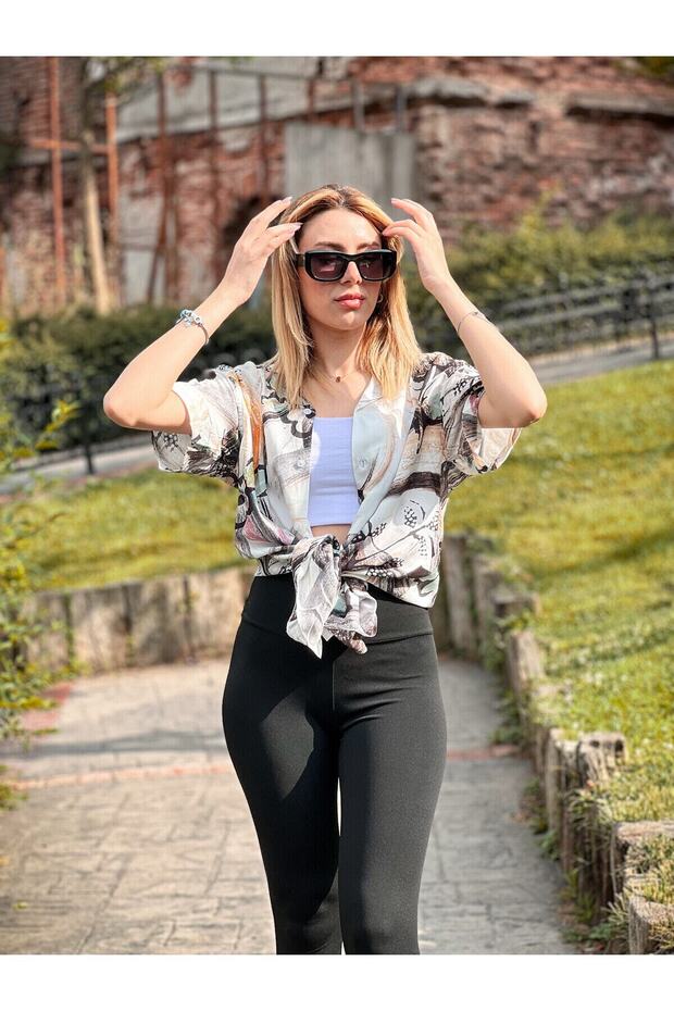 Oversize Viskon Gömlek - 2