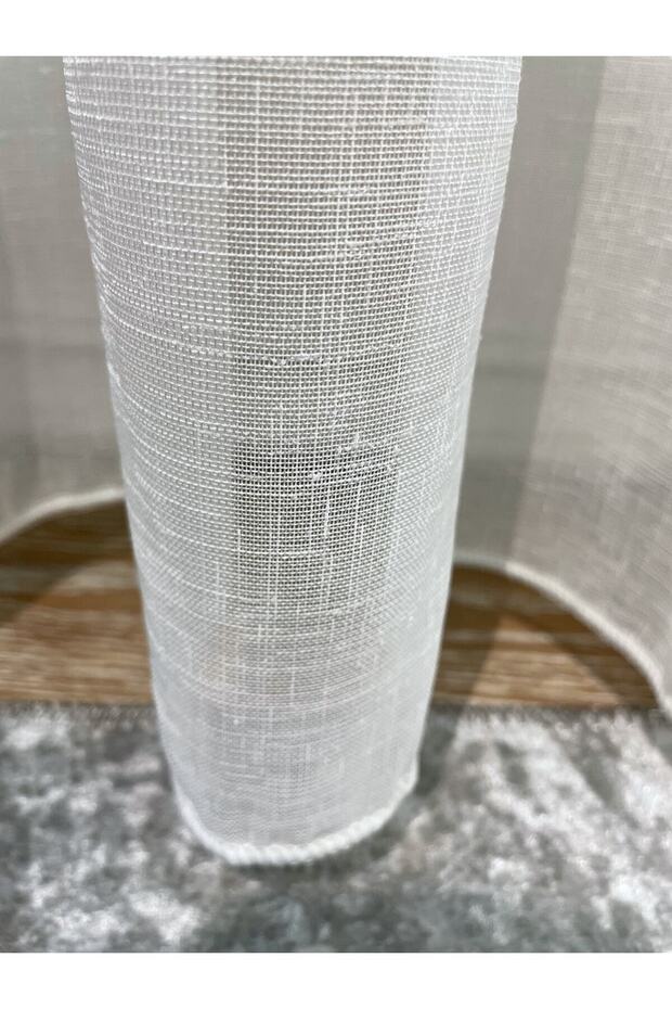 Naturel Keten Tül Perde 1/2,50 Plle - Ekru - 4