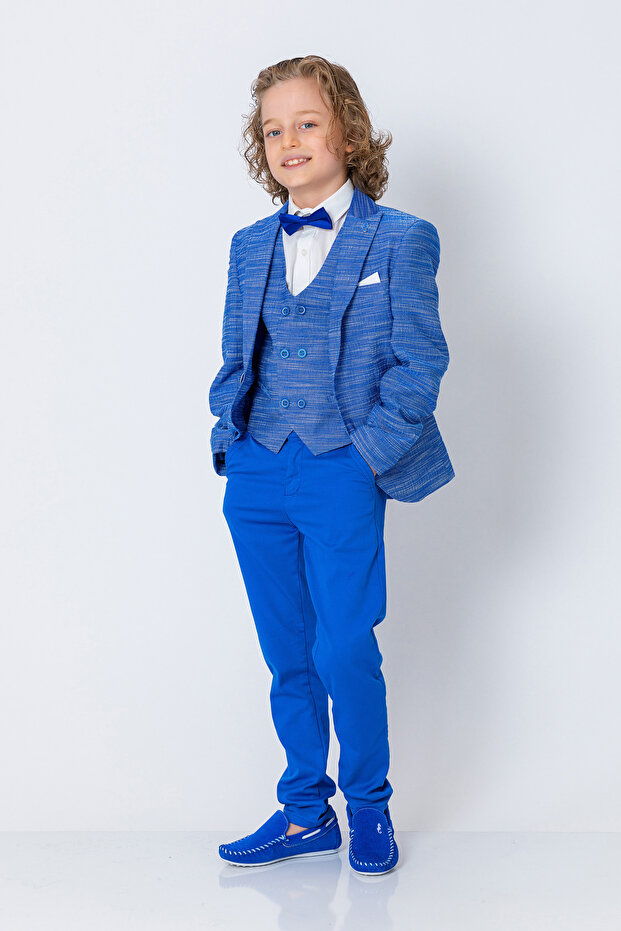 سترة للأولاد ذات زر واحد - 1