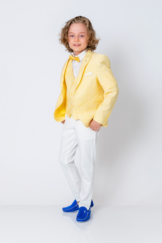 سترة للأولاد ذات زر واحد - 1