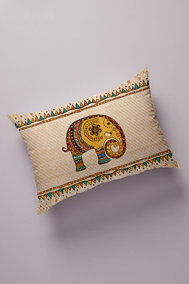Decorative Bead Quilted Surface Pillow Case (50x70cm) 4