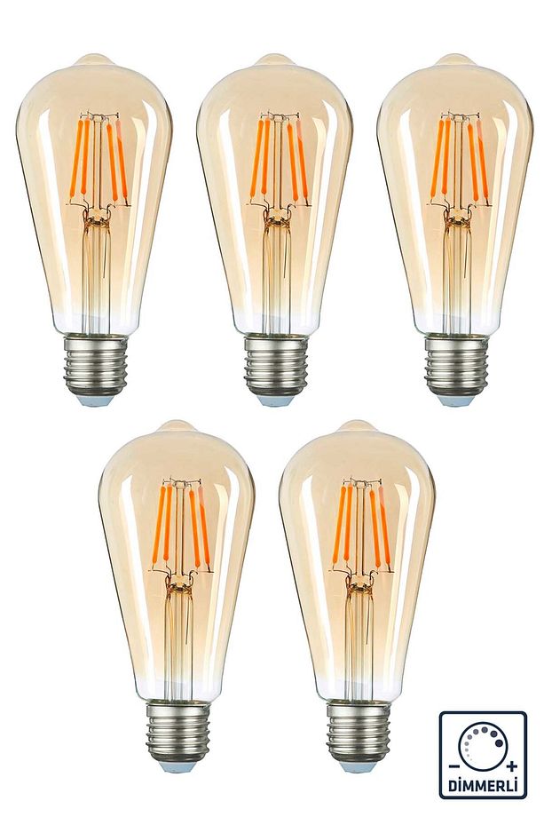 Led Armut Model Rustik Ampul 4w 2500k E27 (Dimmerli) ERD-31 - 1
