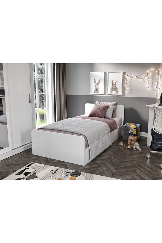 Anemon 3 Parçalı Tek Kişilik Mdf Genç Odası Takımı - Tamamı 1. Kalite Mdf Gardrop, Masa, Karyola - 7