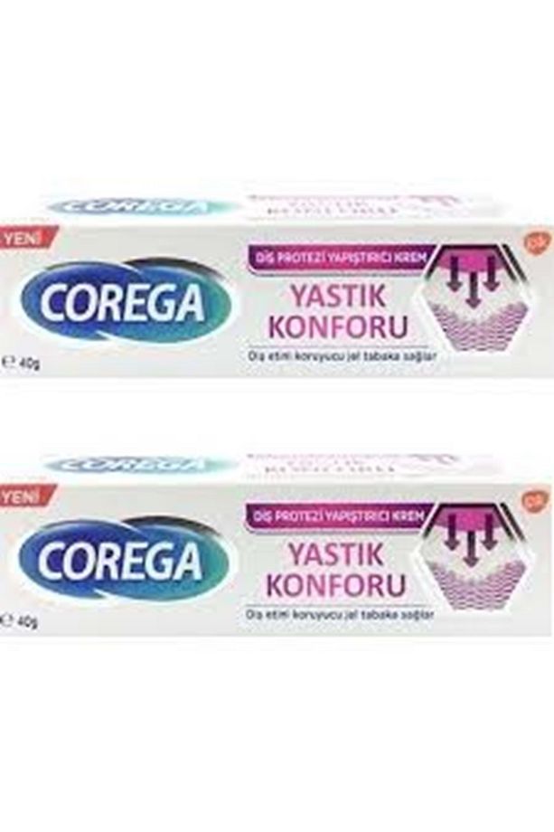 Yastık Konforu Diş Protez Yapıştırıcı Krem 40 ml X 2 Adet - 1