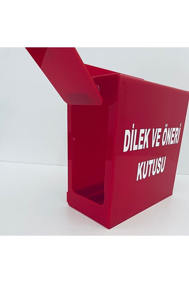 صندوق أمنيات وتوصيات من زجاج شبكي (أحمر) - 5