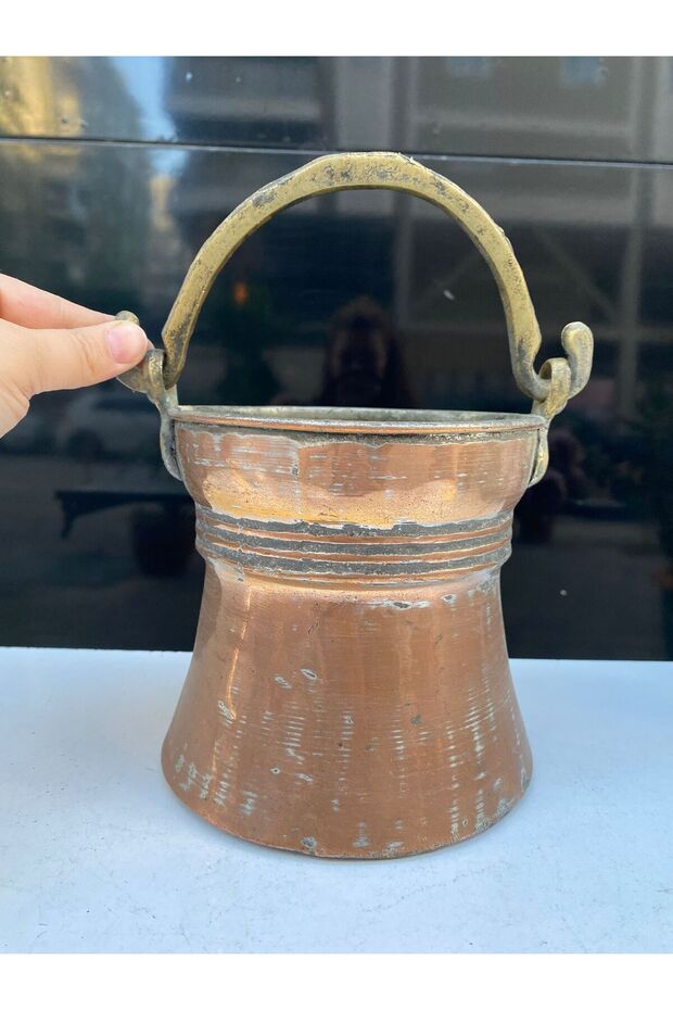Eski Yapım Çingil Bakır Bakrac Bakir Helke - 2