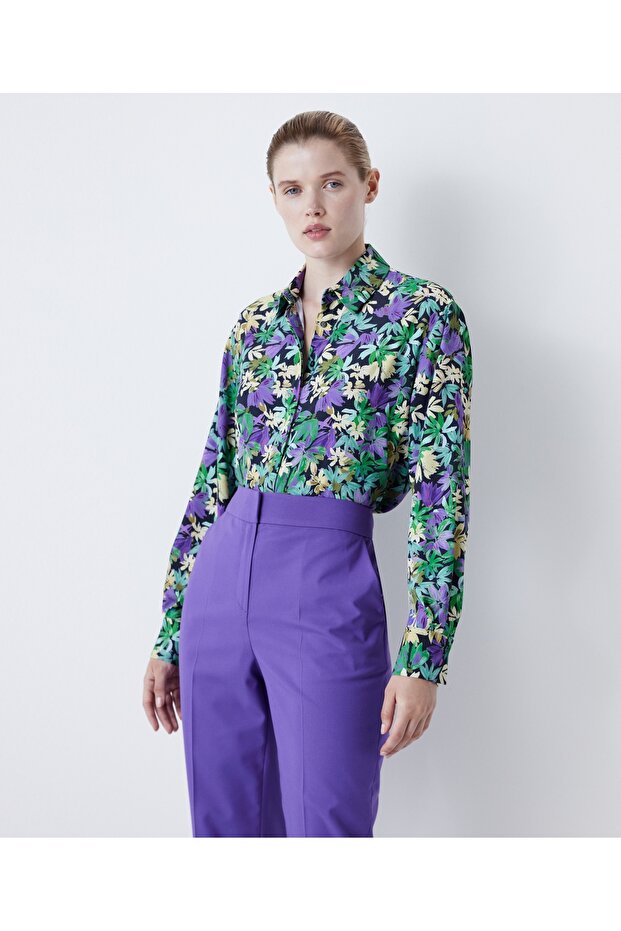 Flower pattern shirt