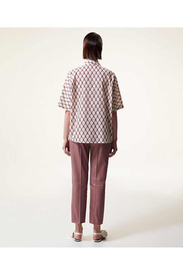 Yüksek Bel Cigarette Fit Pantolon - 4