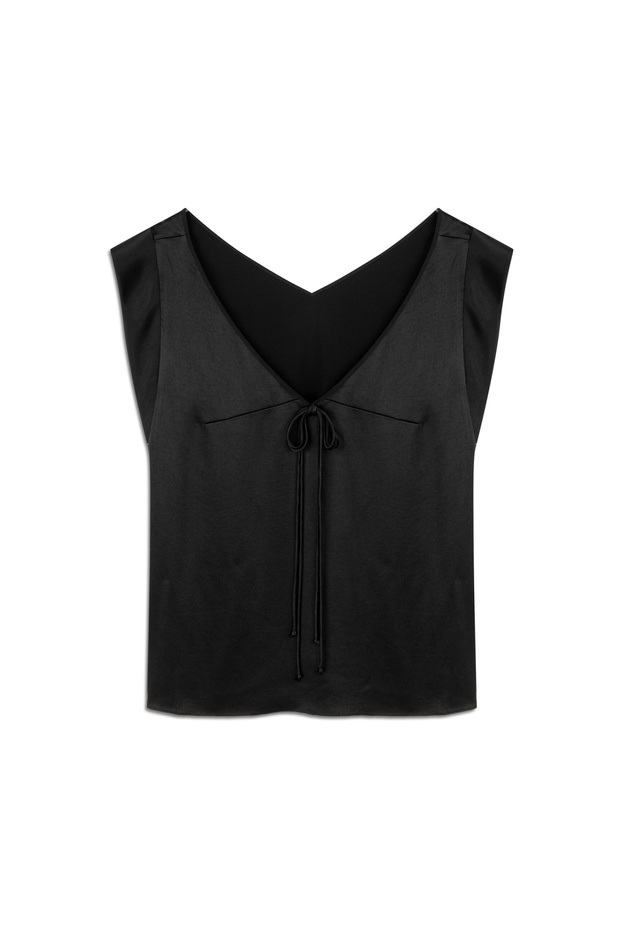 Fiyonklu v yaka bluz - 6