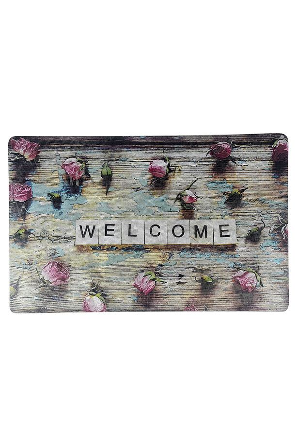 Kapı Önü Paspas Welcome 42,5x70cm Renkli Tırtıklı Taban Ke009 - 3