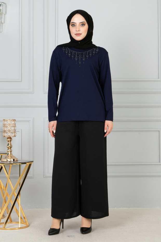 Women's Plus Size Mother Combed Cotton Blouse