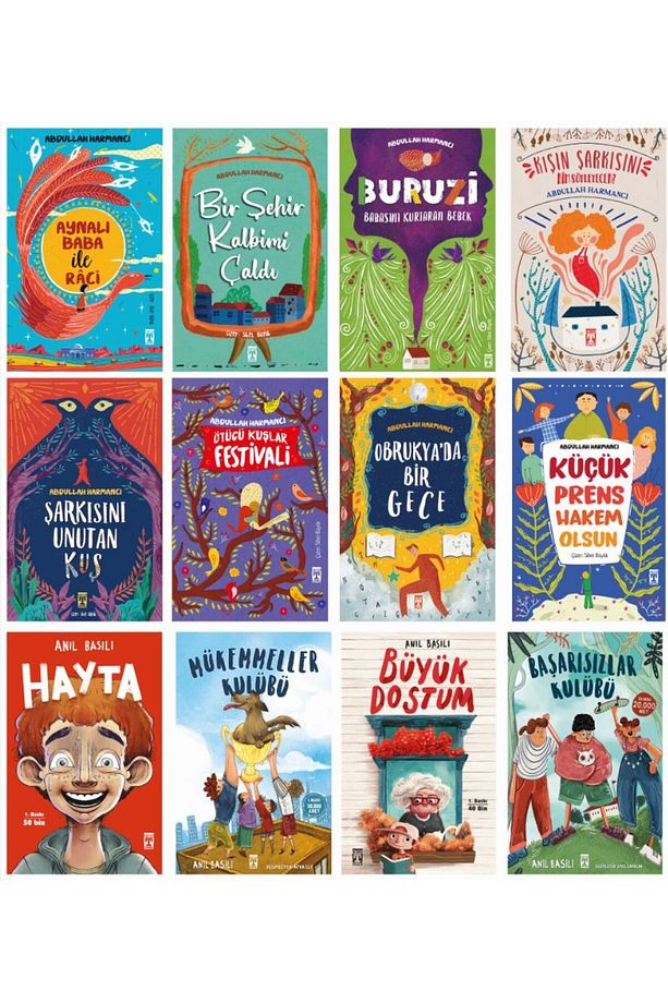 5-6-7. Sınıf Okuma Kitapları Hayta - Buruzi 12 Kitap Set - Anıl Basılı - Abdullah Harmancı - 1