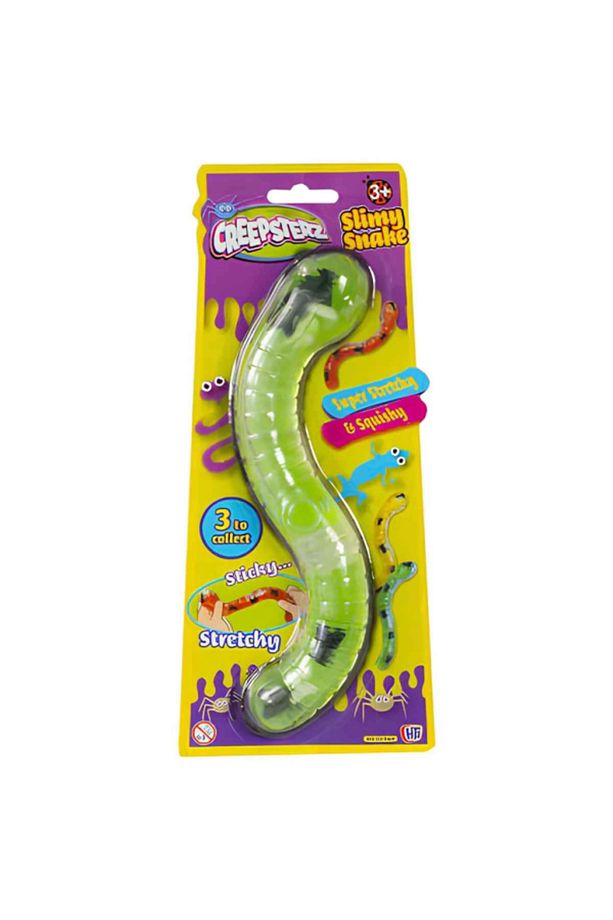Creepsterz Stretch Yumuşak Yılan Slimy Snake Esnek Squish Yeşil @Yılan@ - 3