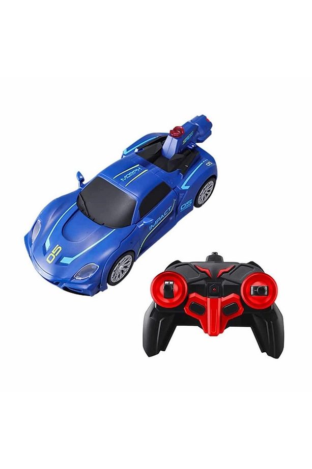 Uzaktan Kumandalı Transforming Robot Racer Sesli Ve Işıklı Araba Snm-1013 - Kırmızı - 2