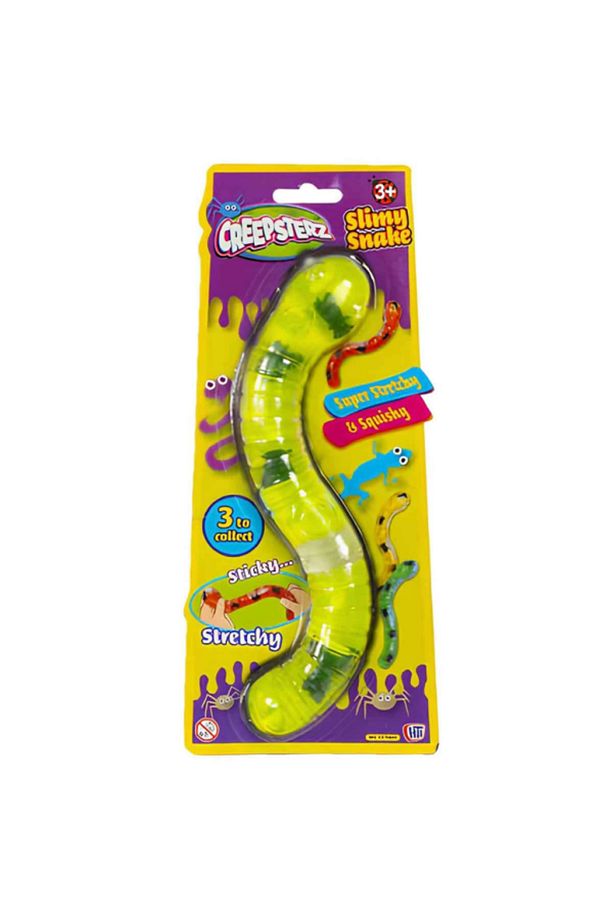 Creepsterz Stretch Yumuşak Yılan Slimy Snake Esnek Squish Yeşil @Yılan@ - 1