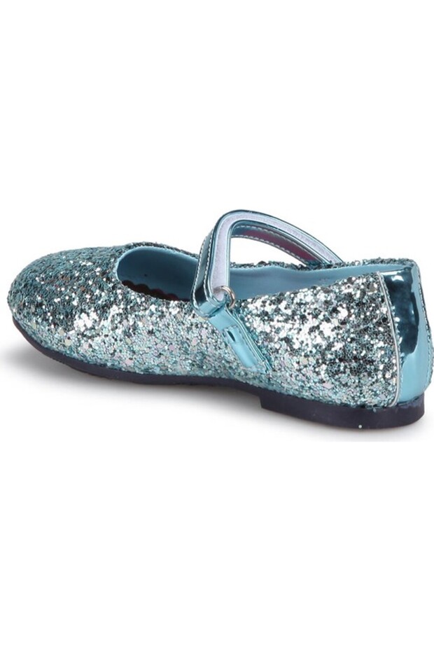 Elsa Mavi Pullu Kız Çocuk Babet - 3