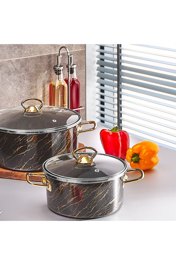 7 Parça Golden Granit Set - 2