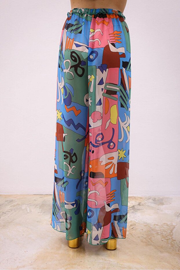 Chiffon Set - Concha Patterned, Model 9582-08 - 7