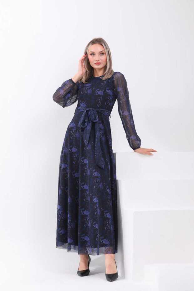 Rochie maxi cu decolteu lycra - 2