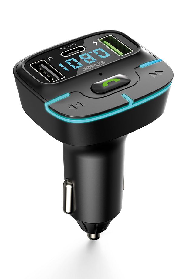 F9 Araç Fm Transmitter 5.3 Bluetooth Araç Kiti Usb Type-C Hızlı Şarj Kart Çakmaklık Girişli - 3