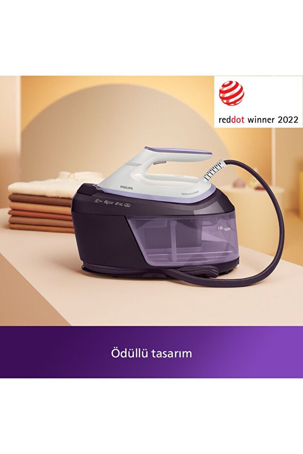 6000 Serisi Perfectcare Buhar Kazanlı Ütü, Güçlü Buhar, 1,8 Lt Çıkarılabilir Su Haznesi, PSG6024/30 - 8