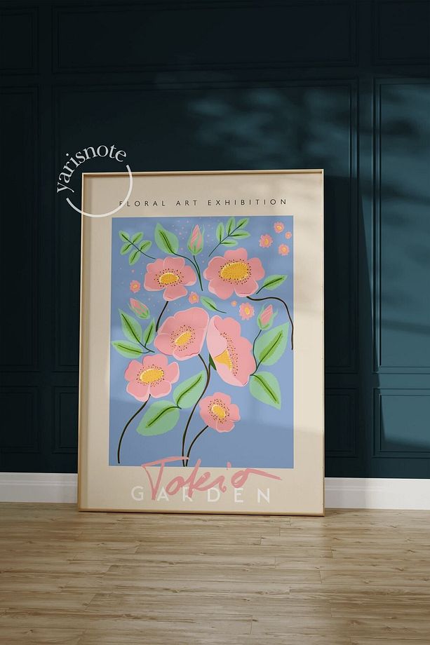 Tokio Flowers Çerçevesiz Poster - 8