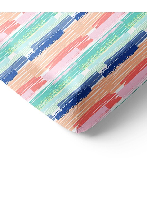 Colorful Modern Pattern Printed Single Fitted Sheet Set - 2