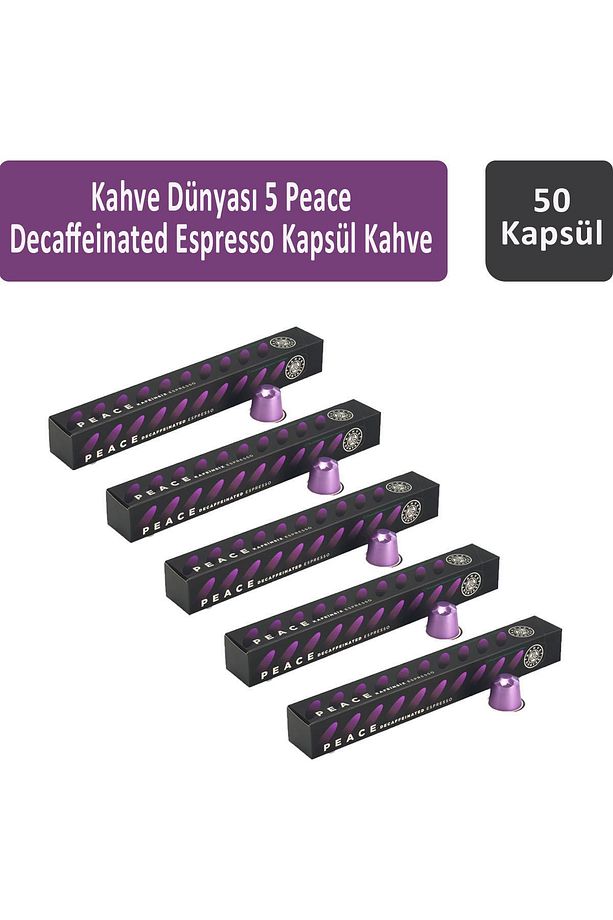 5 Peace Decaffeinated Espresso Kapsül Kahve 50 kapsül - 1