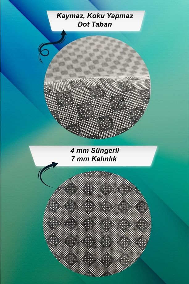 Makinede Yıkanabilir Kaymaz Tabanlı Sade Vizon Halı Ar1358 - 4