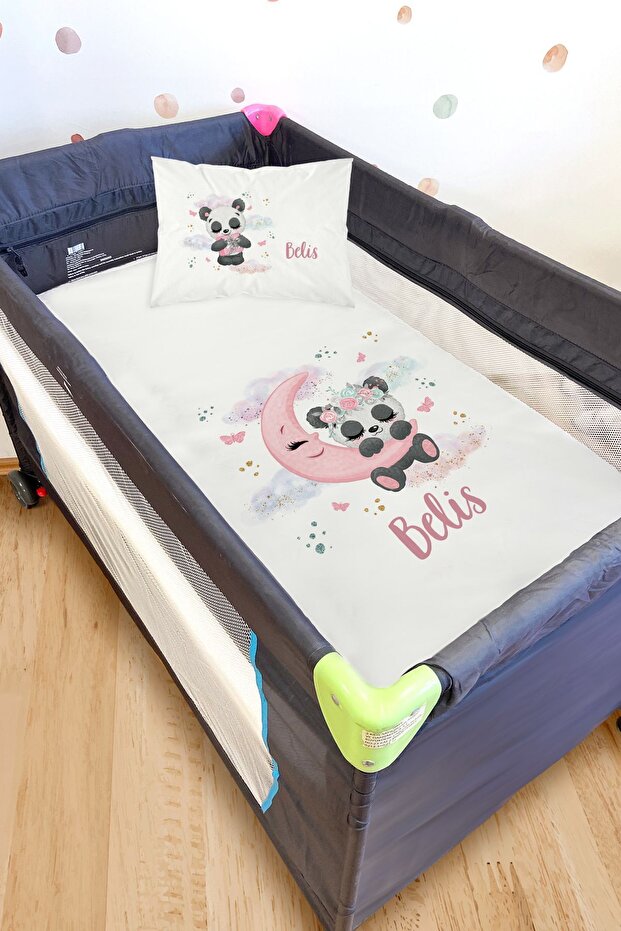 Mother's Side Sheet Set Panda (100X120)